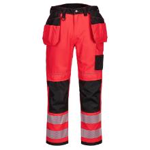 Portwest PW3 HI-VIS Holster derekas nadrág, piros-fekete, 30 termékfotó