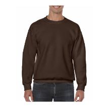 Gildan 18000 k&ouml;rnyakas pul&oacute;ver, s&ouml;t&eacute;t csokol&aacute;d&eacute;, 270g, 50% pamut 50% PE 4XL term&eacute;kfot&oacute;