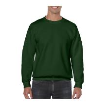Gildan 18000 k&ouml;rnyakas pul&oacute;ver, erdő z&ouml;ld, 270g, 50% pamut 50% polietil&eacute;n 4XL term&eacute;kfot&oacute;