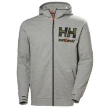 Helly Hansen Kensington zip hoodie, Grey-Melange, 4XL product photo