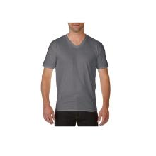 Gildan 4100 Premium Cotton V nyakas f&eacute;rfi p&oacute;l&oacute;, sz&uuml;rke, pamut, 185g M term&eacute;kfot&oacute;
