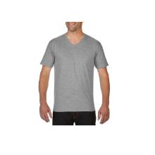Gildan 4100 Premium Cotton Herren T-Shirt+V-schnitt Sport Grau 185g 95%COT 5%VIS Produktbild