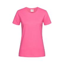 ST 2600 környakas női póló 155 g,100% pamut, sweet pink(rózsaszín) XL termékfotó