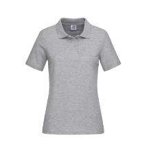 ST 3100 galléros női póló, 75% pamut/15% viszkóz, 170g, grey heather L termékfotó