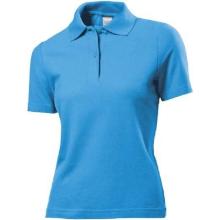 Stedman 3100 women's t-shirt with collar, 100% cotton, LightBlue product photo