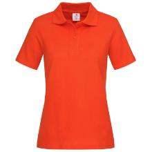 Stedman 3100 collar women's t-shirt, 100% cotton, ScarletRed product photo