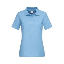 Stedman 3100 women's t-shirt with collar, 100% cotton, OceanBlue product photo