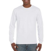 Gildan 2400 Ultra cotton hosszú ujjú fehér póló, 100% pamut, 203g XL termékfotó