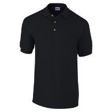 GILDAN 64800 fekete SOFTSTYLE ADULT DOUBLE PIQU&Eacute; p&oacute;l&oacute; S term&eacute;kfot&oacute;