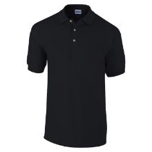 GILDAN 64800 SOFTSTYLE ADULT DOUBLE PIQU&Eacute; POLO BLACK XXL product photo
