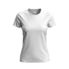 ST 2160 Comfort-T női k&ouml;rnyakas p&oacute;l&oacute;, feh&eacute;r, 185g, 100 % pamut L term&eacute;kfot&oacute;