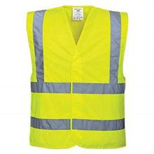 KIÁRUSÍTÁS! PortwestC470YE Hi-Vis mellény 2 fényvi.csík keresztben és vállon S/M termékfotó
