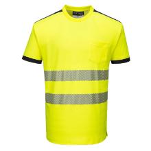 Portwest T181 , PW3 Hi-Vis p&oacute;l&oacute;, s&aacute;rga/fekete XS term&eacute;kfot&oacute;