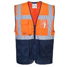 Portwest C377 Hi-Vis zweifarbige Mesbristle-Executive-Weste, Zitrone/Blau Produktbild