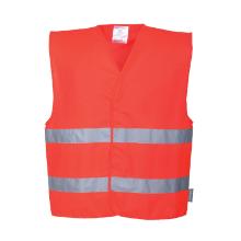 Portwest C474 Hi-Vis mell&eacute;ny 2 f&eacute;nyvisszaverő cs&iacute;kkal keresztben, piros XXL/3XL term&eacute;kfot&oacute;