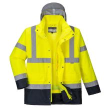 Portwest S471 Hi-Vis 4 az 1-ben Contrast Traffic kab&aacute;t, s&aacute;rga/navy M term&eacute;kfot&oacute;