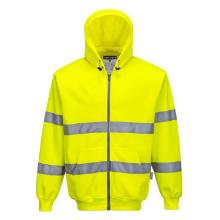 Portwest B305 - Hi-Vis zippz&aacute;ros pul&oacute;ver, s&aacute;rga XXL term&eacute;kfot&oacute;