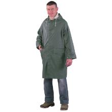 EP 50402 Raincoat, short, hooded with 2x dipped PVC coating, green product photo