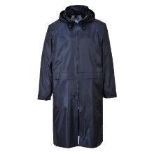 Portwest S438 Classic raincoat, blue, 100% polyester, PVC coating 210g product photo