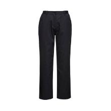 Portwest C071 Rachel black women's chef pants, Kingsmill 190g product photo