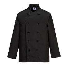 Portwest C834BKR Somerset Kochjacke, schwarz Produktbild