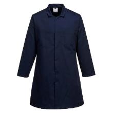 Portwest 2202 &Eacute;lelmiszeripari k&ouml;peny 1 zsebbel navy k&eacute;k, XS term&eacute;kfot&oacute;