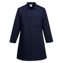 Portwest 2202 &Eacute;lelmiszeripari k&ouml;peny 1 zsebbel navy k&eacute;k, XL term&eacute;kfot&oacute;
