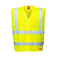 Portwest FR71 Hi-Vis Antistatic, Flame Retardant, Hi-Vis Vest, Yellow product photo