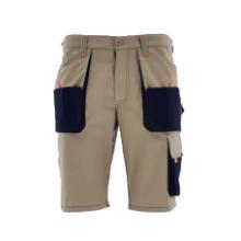 Sara Tiger Shorts, 65% PES+35% PA, beige/black, M product photo
