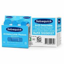 Cederroth Salvequick k&eacute;k detekt&aacute;lhat&oacute; sebtapasz ut&aacute;nt&ouml;ltő 35db/csom term&eacute;kfot&oacute;