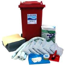 General cleaning kit in a 240L rolling container product photo