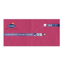 Duni 168408 tissue szalvéta, fuchsia, 24x24 cm, 3 réteg, 1/4 hajtott, 250db/csom termékfotó