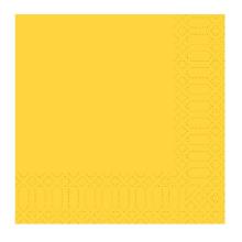 Duni 171697 szalv&eacute;ta, s&aacute;rga, 33 x33 cm, 1 r&eacute;teg, 1/4 hajtogat&aacute;s&uacute;, 6 x12 db term&eacute;kfot&oacute;