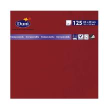 Duni 178986 tissue szalv&eacute;ta, bord&oacute;, 40x40cm, 2 r&eacute;teg, 1/4 hajtott, 125db/csom term&eacute;kfot&oacute;