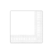 Duni 211017 tissue napkin, white, 33x33cm, 3ly, 1/4fold., 250pcs/set product photo
