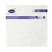 Duni 2503 tissue szalv&eacute;ta, feh&eacute;r, 40x40cm, 3 r&eacute;teg, 1/4 hajtott, 125 db/csom term&eacute;kfot&oacute;