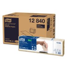 Tork 12840 Xpressnap natural dispenser napkin, 21x33cm, 1 ply, 1125pcs/pack, N4 product photo