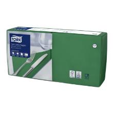 Tork 477413 Soft Lunch Napkin, Dark Green, 3-ply, 33x33 cm,1/4-fold,150 pcs/pack product photo