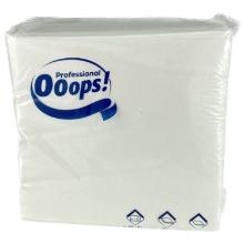 Ooops! Professional 40 x 40 cm napkin, 100 sheets, 2r, white, 1/4, 20x100pcs/box product photo