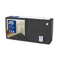Tork 509542 Linsytele kokt&eacute;l szalv&eacute;ta, fekete, 1r, 1/4 hajtott, 100db/csom term&eacute;kfot&oacute;