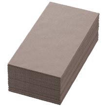 Duni 202937 Bio Dunisoft napkin, Greige, 40x40cm, 1/8, 6x60pcs/box product photo