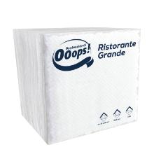 Ooops! Professional Ristorante Grande 18x18cm napkin, 1r, white, 24x600pcs/pack product photo