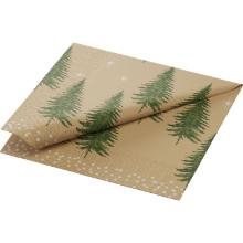 Duni 208485 Humble trees szalv&eacute;ta, drapp, 33x33 cm,3 r&eacute;t.,1/4 hajt.,250 db/csom term&eacute;kfot&oacute;