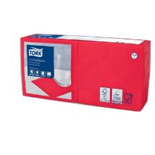 Tork 477826 Advanced cocktail napkin,red,2 layers,24x24cm,1/4 fold, 200pcs/pack product photo