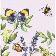 Duni 197513 Tissue szalv&eacute;ta, Cheery Butterflies 33x33cm,3 r&eacute;teg, 20 darab/csomag term&eacute;kfot&oacute;