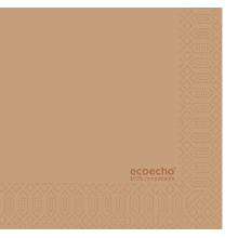 Duni 183319 Napkin - EcoEcho brown 40x40cm, 3 layers, 1/8 folded product photo