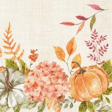 Duni 211494 Spicy Pumpkin napkins, 40x40cm, 1/4 folded, 250 pcs/pack product photo
