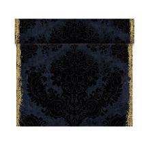 Dunicel 178296 T&eacute;te-&aacute;-T&eacute;te table runner, Royal Black, 0.4x24m product photo