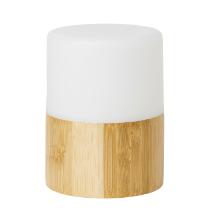 Duni 183180 Bright LED rechargeable candle (1 white candle, 1 bamboo holder) product photo