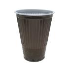 PS automatic cup brown-white 1.5dl/150ml with SUP logo (SUPD) product photo